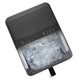VEVOR Countertop Ice Maker, 32 Cubes Ready in 15 Mins, 46lbs in 24Hrs, Self-Cleaning Portable Ice Maker with Convenient Ice Transfer