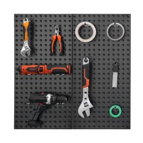 VEVOR Metal Pegboard Panels, 24" x 12" Pegboard, 2 Panels, Heavy Duty Peg Board Wall Organizer with Accessories