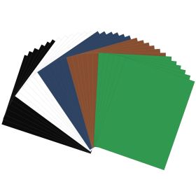 JULBEAR 30 Sheets Colored Cardstock, 5 Football Colors 180gsm 8.5 X 11 Inches Colorful Pastel Printer Construction Paper For Kids Scrapbook Schoo (Option: 30 sheets)