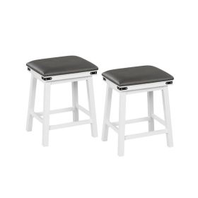Set of 2 24/30 Inch Dining Bar Stool with Acacia Wood Frame (size: 24 inches)